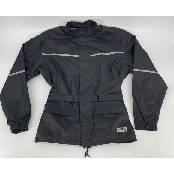 Bilt Jackets & Blazers - BiLt Motorcycle Jacket BLW 4 Waterproof Rain Shell Reflective Black Women's Med.